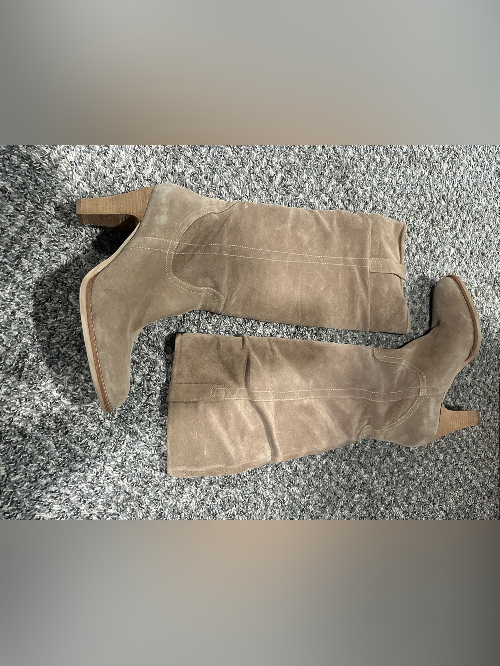 Heeled knee high boots